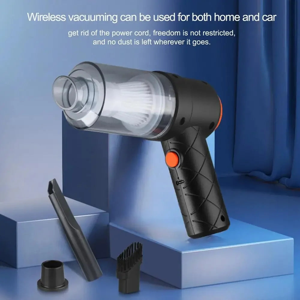 Wireless Car Vacuum Cleaner 6000Pa Cordless Handheld Cleaning Robot Auto Vacuums Strong Suction Cleaner for Car