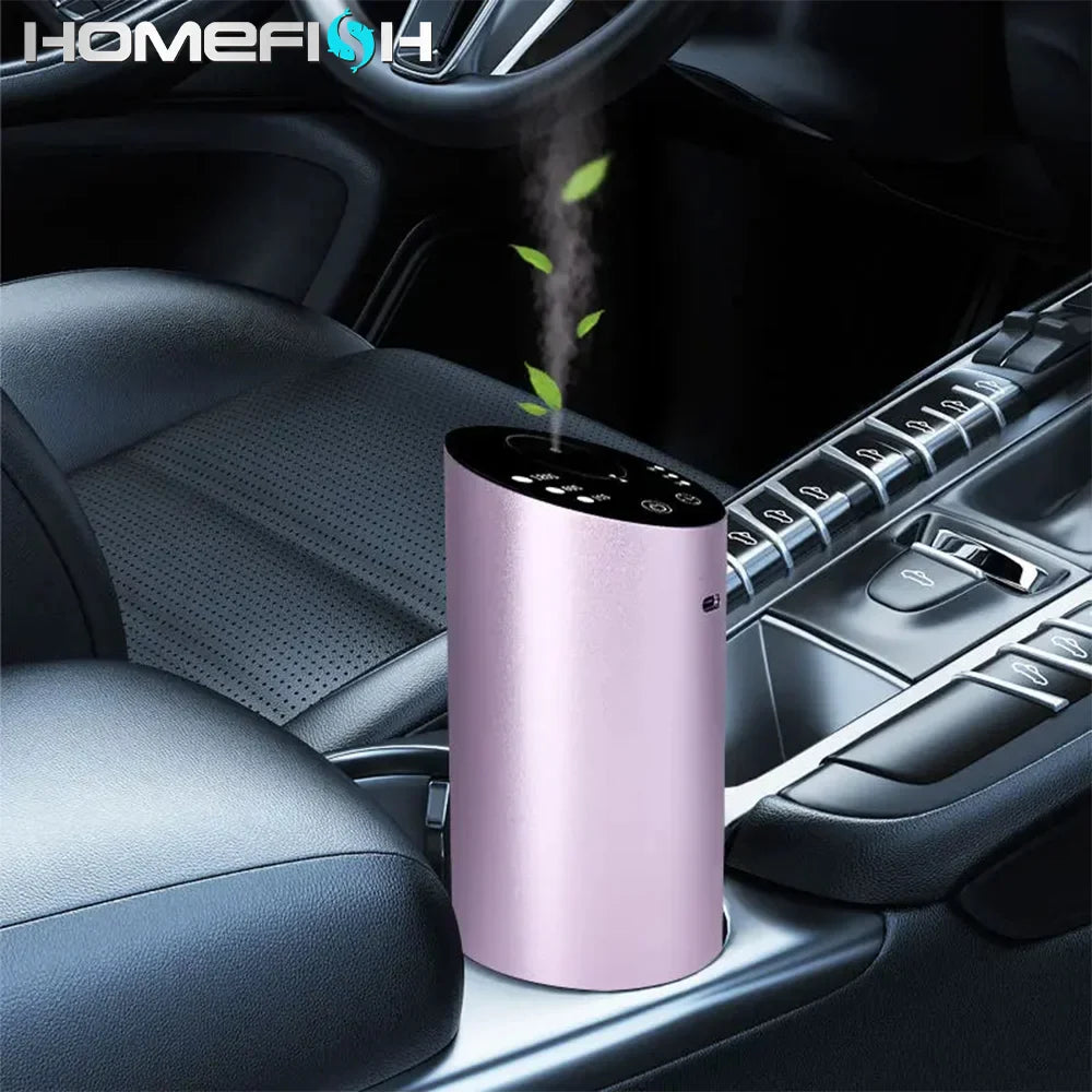Portable Auto Scent Dispenser with 20Ml Refillable Oil Container USB Fragrance Spreader for Home
